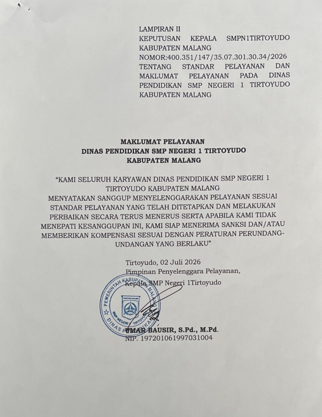 Maklumat Pelayanan